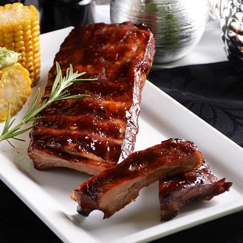 Wiesbauer Spare Ribs 630g (590g sertés+40g szósz) sous vide sertésoldalas BBQ mártással