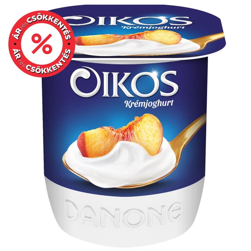 Danone Oikos élőflórás őszibarackos krémjoghurt
