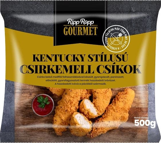 Ripp-Ropp Gourmet Kentucky stílusú csirkemell csíkok