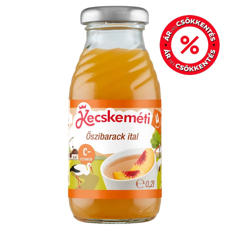 Kecskeméti Őszibarack ital 4 hónapos kortól