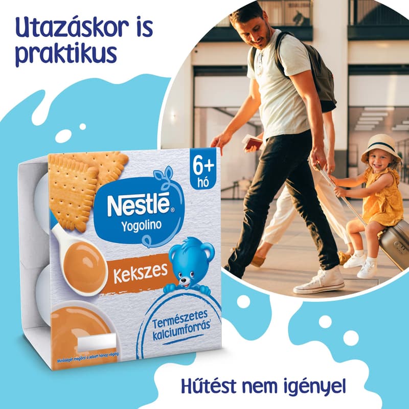 Nestlé Kekszes Yogolino 4x100g 6-36 hónapos korig