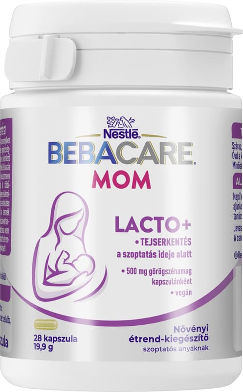 BEBACARE MOM LACTO+  Növényi étrendkiegészitő kapszula szoptatós anyáknak