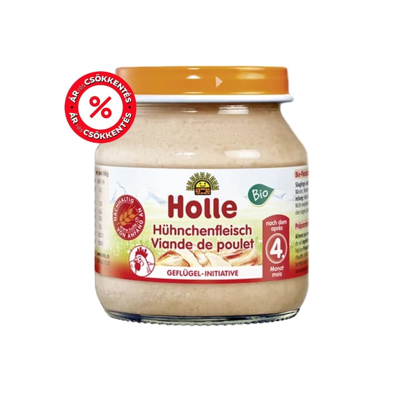 Holle Bio Csirkehús üveges bébiétel 5 hónapos kortól