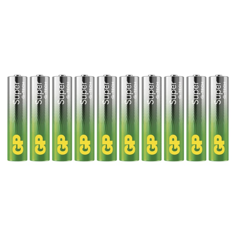 GP Super Alkaline Battery LR03 (AAA), 10 pcs