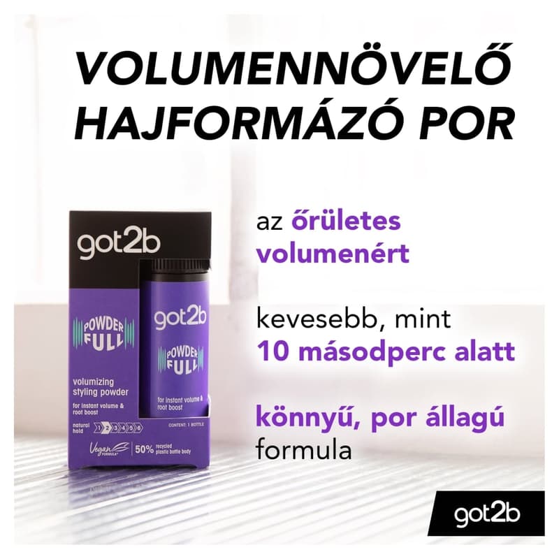 got2b hajformázó por - POWDER’ful dúsító