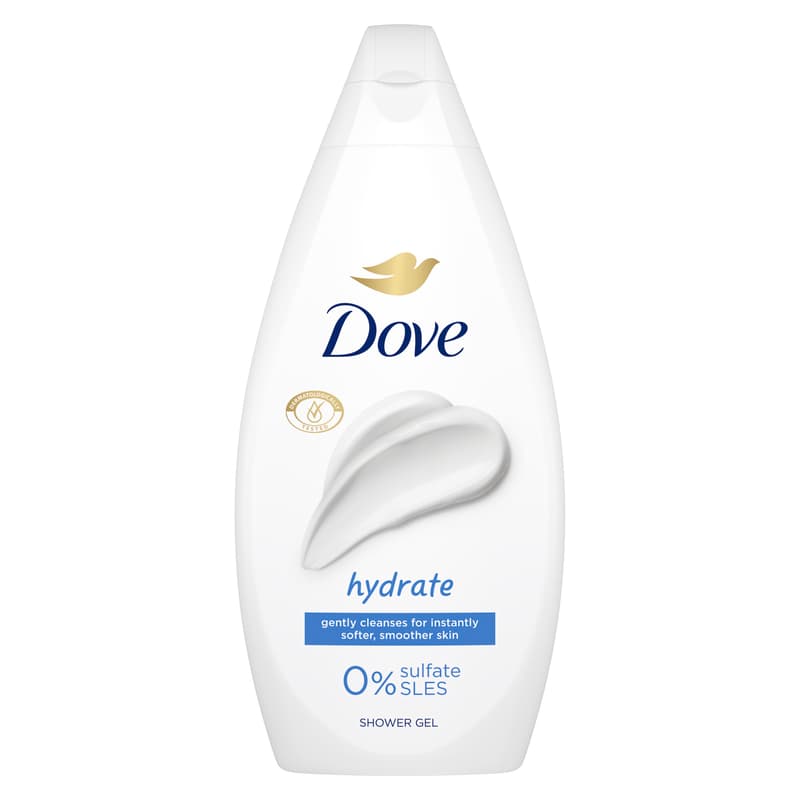 Dove Hydrate női krémtusfürdő, 450 ml