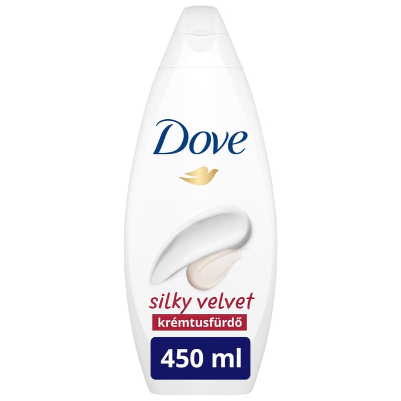 Dove Silky Velvet női krémtusfürdő, 450 ml