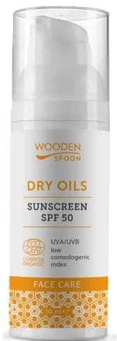 Wooden Spoon ORGANIC CERTIFIED FACE SUNSCREEN LOTION “DRY OILS” SPF 50