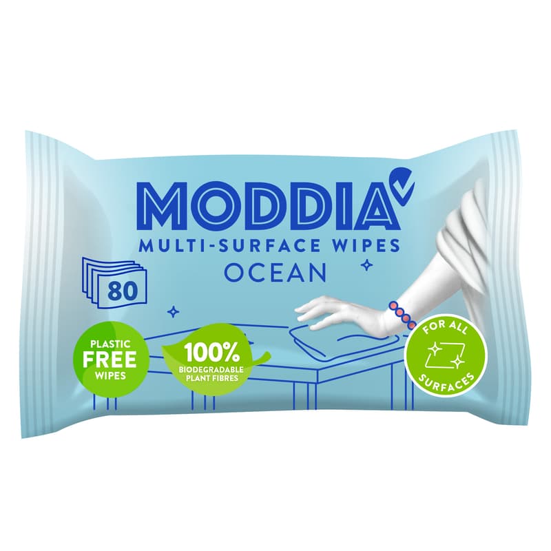 Moddia univerzális háztartási nedves törlőkendő, Ocean