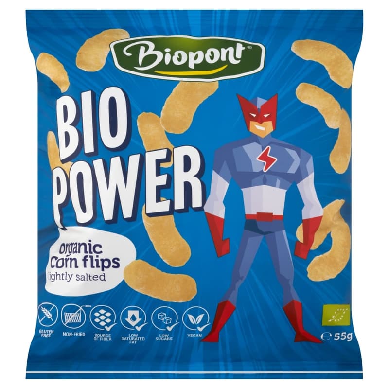 Biopont Bio Power bio gluténmentes enyhén sós extrudált kukorica