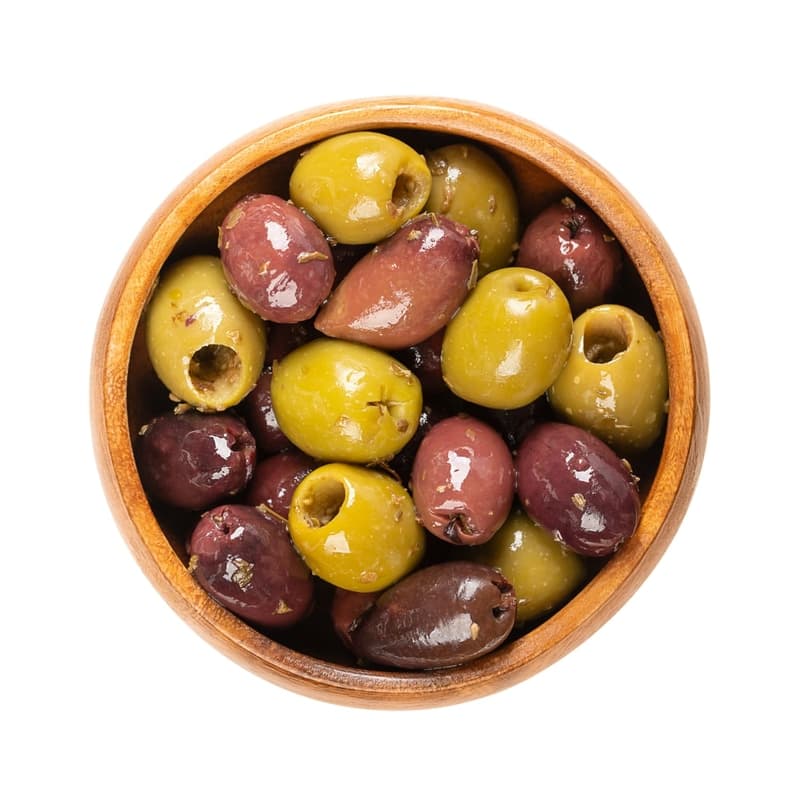 BELLA ITALY PITTED green and black olives MIX 140G