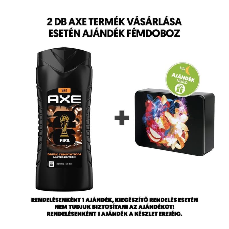 AXE Dark Temptation tusfürdő, 400ml