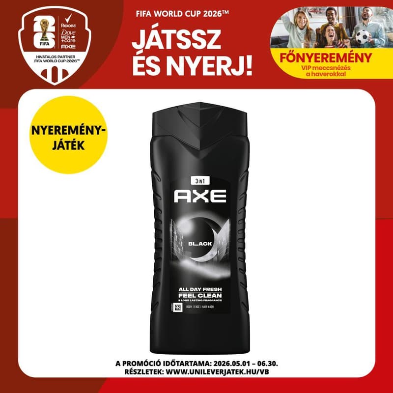 AXE Black tusfürdő, 400ml