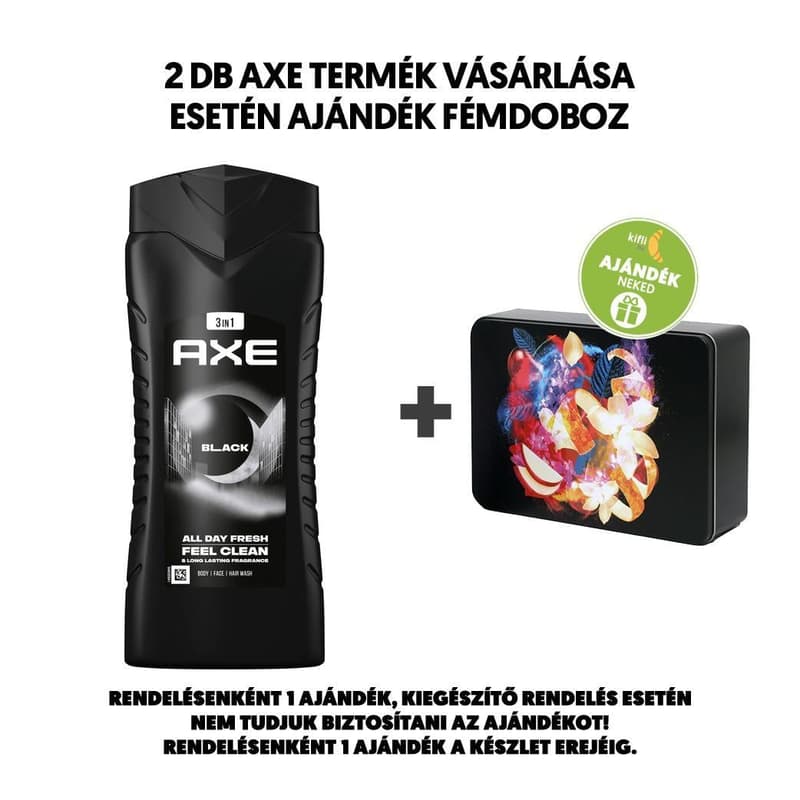 AXE Black tusfürdő, 400ml