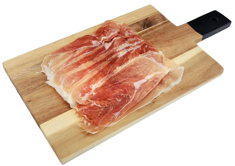 Kifli Delikátesz Serrano, nyers, szárított, érlelt, szeletelt sertés combsonka