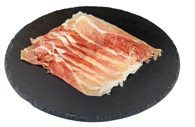 Kifli Delikátesz Serrano, nyers, szárított, érlelt, szeletelt sertés combsonka